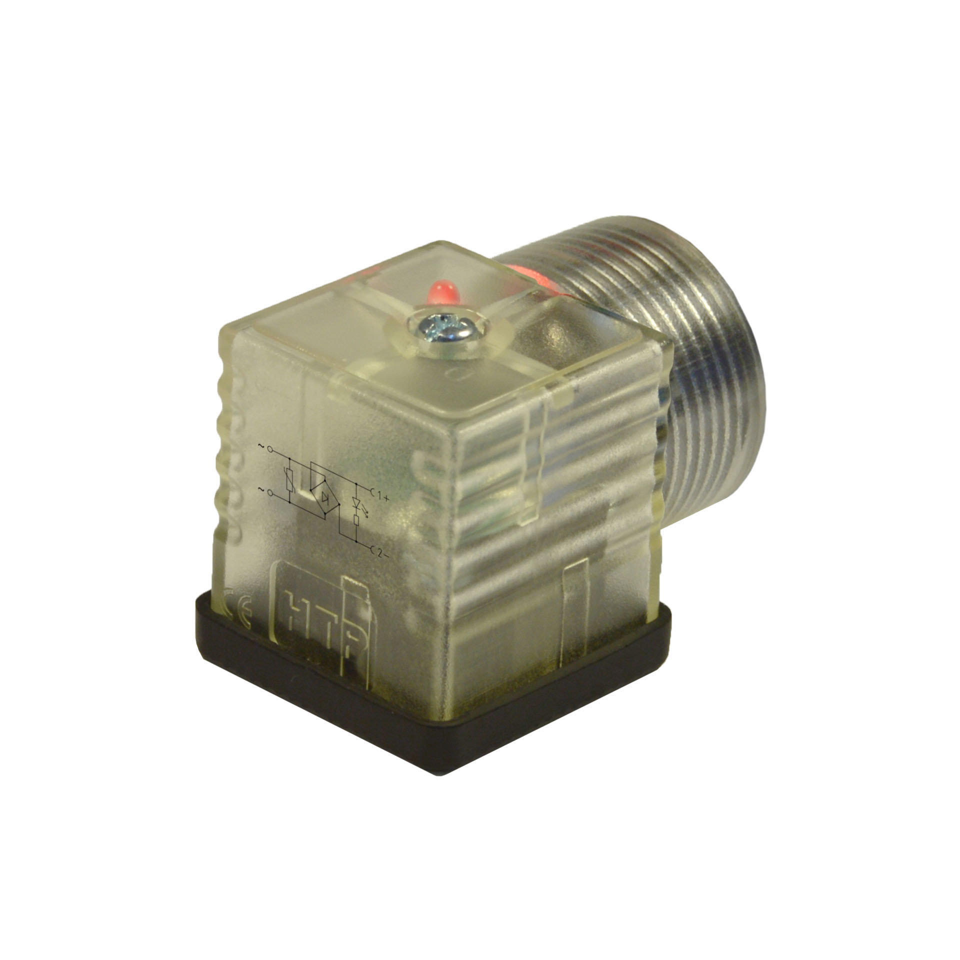 EN175301-803(typeA)field attachable,2p+PE(h.12),Red LED+vdr+rectifier,230VAC,1/2"NPTF